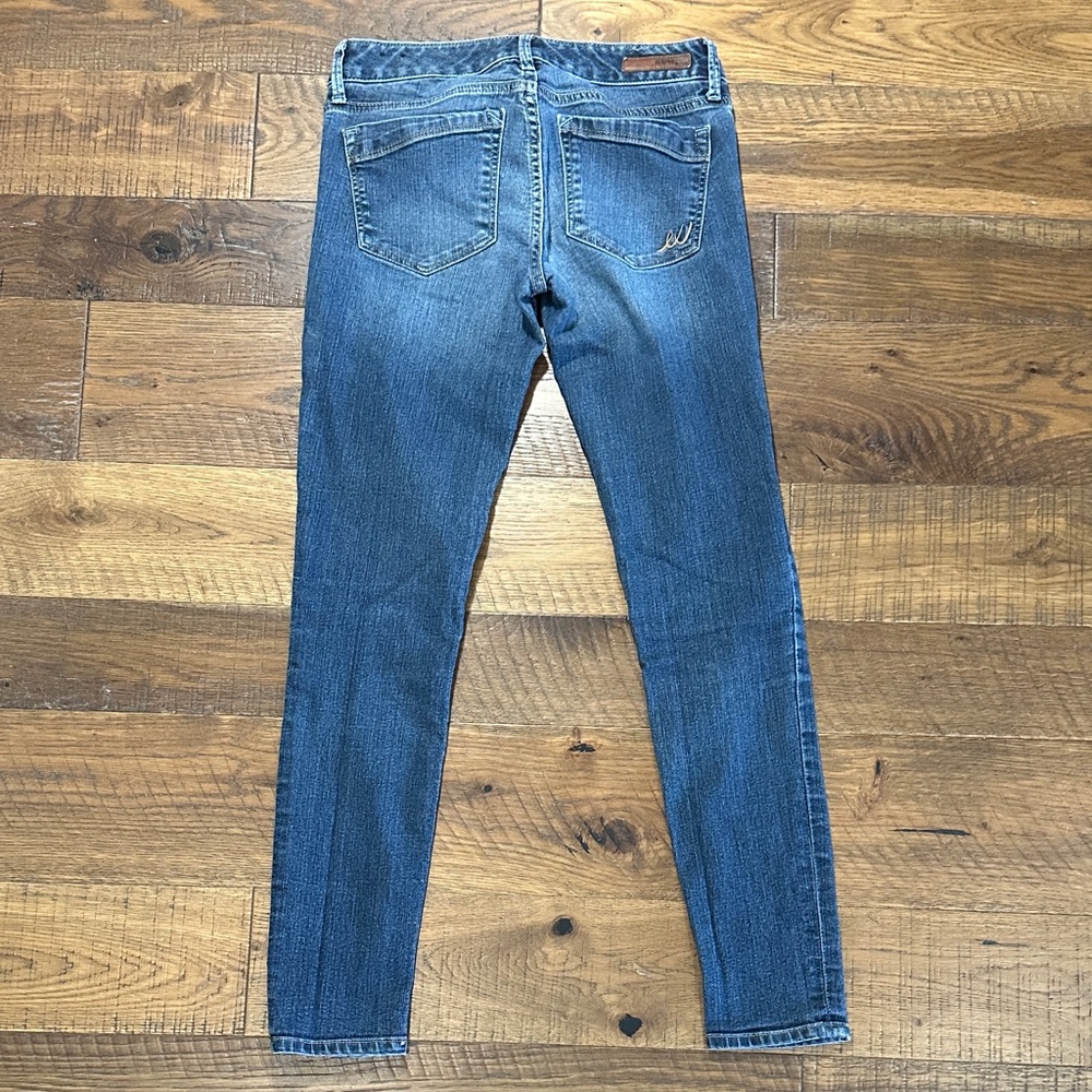 Express Blue Low Rise Skinny Jeans - Picture 6 of 8